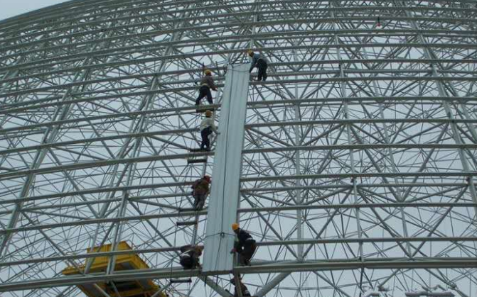 淮南网架装配好以后应当留神哪八项验收事件