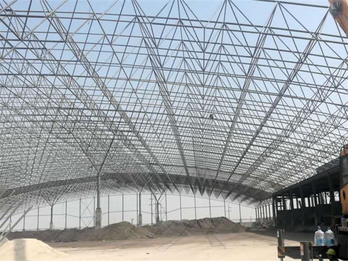 淮南钢厂料仓网架工程